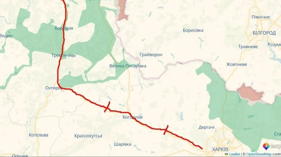 Росіяни почали атакувати транспортне сполучення між Харковом і Сумами – "Флеш" 1